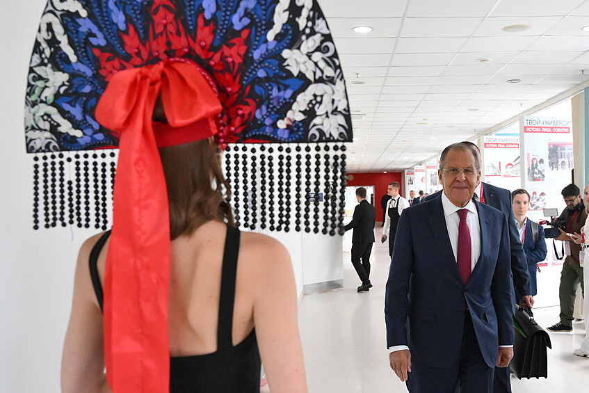 Сергей Лавров на Восточном экономическом форуме, сентябрь 2024 года