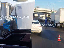 В Москве на МКАД произошло массовое ДТП с "Газелью"