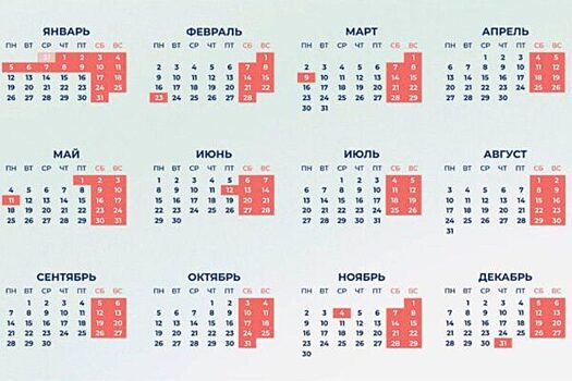 Минтруд напомнил о длинных выходных, которые ждут нас в этом году