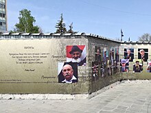 «Атриум» в Оренбурге украсили баннерами с фотографиями времен ВОВ