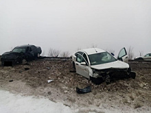 Два водителя пострадали в лобовом столкновении на трассе в Самарской области
