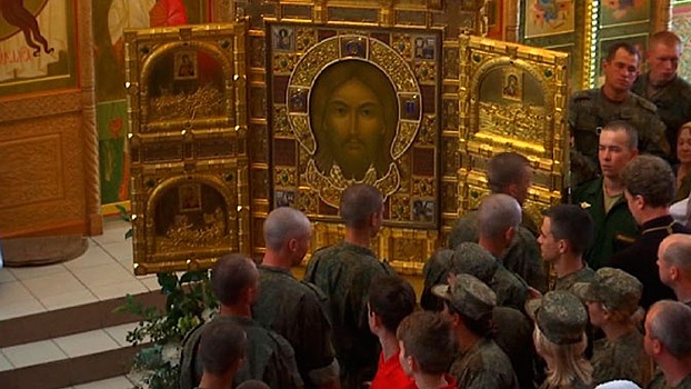 Икона Главного храма ВС РФ «Спас Нерукотворный» прибыла в Чебаркуль