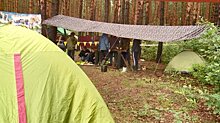 Студенты и педагоги отправились на природу с палатками