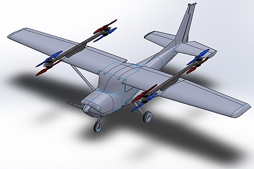 Инженер из Новосибирска разработал дрон для вертикального взлета самолета