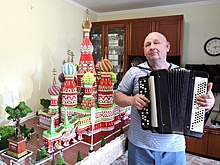 Житель Кубани сделал копию столичного храма Василия Блаженного