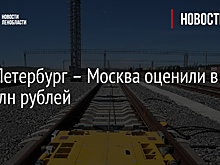 ВСМ Петербург – Москва оценили в 1,8 трлн рублей