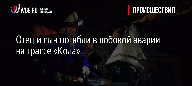Отец и сын погибли в лобовой аварии на трассе «Кола»