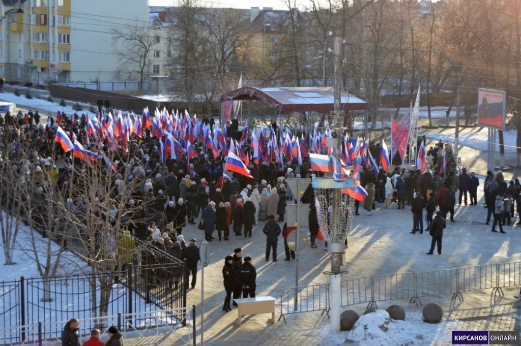В городах и районах Тамбовской области проходят митинги в поддержку СВО