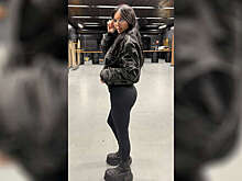 Бизнесвумен Оксана Самойлова в легинсах и рваной куртке потренировалась в стрельбе