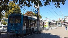 Транспортный коллапс: в центре Симферополя встали троллейбусы