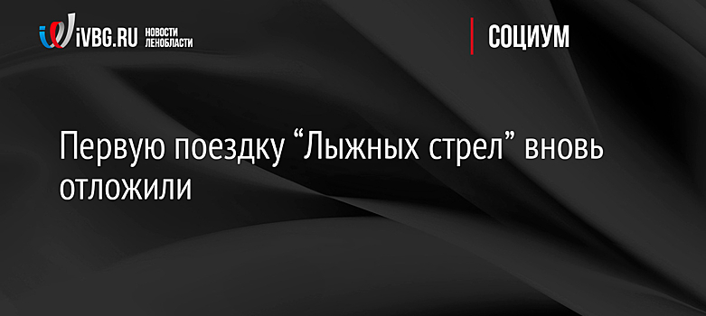 Первую поездку “Лыжных стрел” вновь отложили