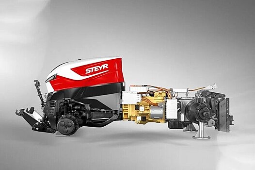 Компания Steyr тестирует трактор с электрической трансмиссией