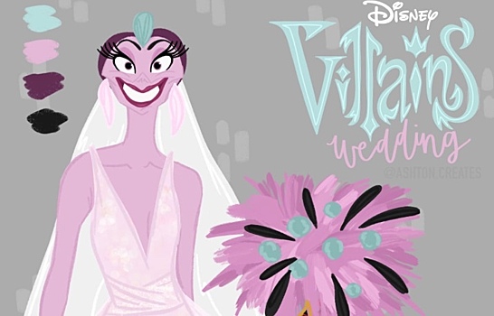 Художница превратила забытых злодеек Disney в ослепительно красивых невест