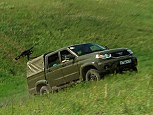 Через воду, гравий и ухабы: армейский пикап УАЗ Патриот протестировали в Ульяновске