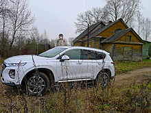 Hyundai Santa Fe: Белые пятна в темном лесу