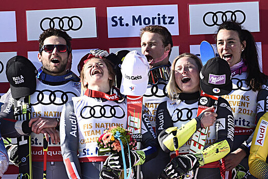 Французские горнолыжники выиграли командные соревнования на ЧМ в Санкт-Морице