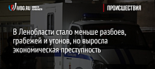 В Ленобласти стало меньше разбоев, грабежей и угонов, но выросла экономическая преступность