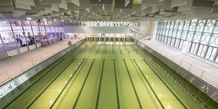 Плавательный центр в "Лужниках" планируют достроить ко Дню города