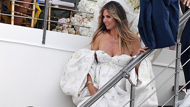 Хайди Клум рассекретила имя дизайнера, создавшего ее свадебное платье