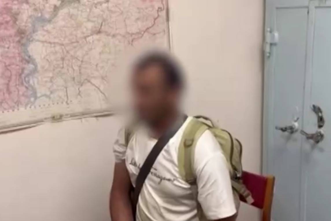 Задержание завербованного за границей для теракта в России иностранца попало на видео