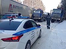 В Приангарье несколько дней сохраняется огромная пробка из большегрузов