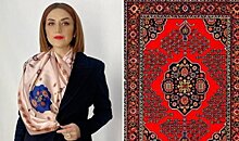 В Азербайджане выпустили шелковые шарфы с орнаментами карабахских ковров