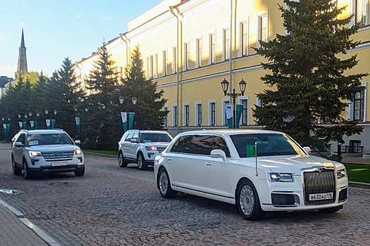 В Татарстане появился белый лимузин Aurus Senat за 100 млн рублей