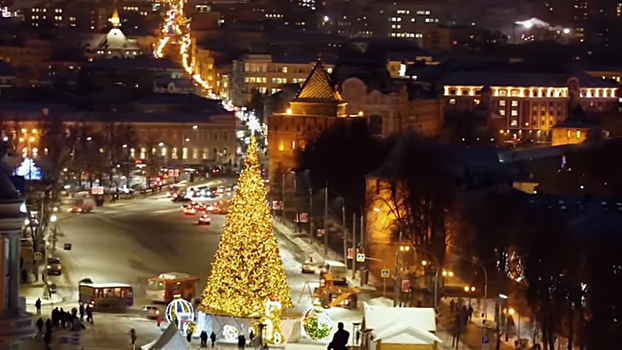 В Нижнем Новгороде состоялся 2019-метровый новогодний забег