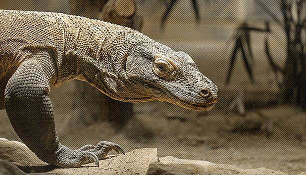Огромный ящер вломился в дом и спрятался в туалете