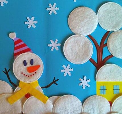 Простые новогодние поделки для детского сада