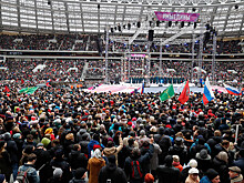 Названо количество посетивших концерт в "Лужниках"