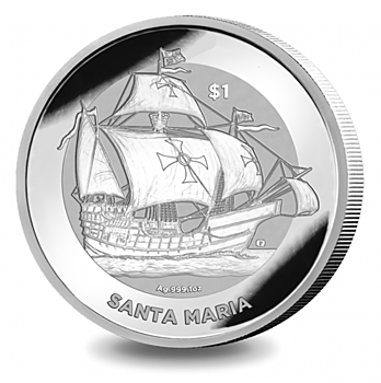 Флагман Санта-Мария на 1 долларе