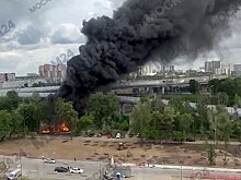Детская площадка сгорела на юго-востоке Москвы