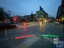 В Киеве появились современные дороги с LED-камнями