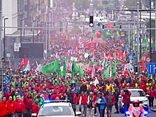 Более 5 тысяч человек протестуют в Брюсселе против закрытия завода Audi