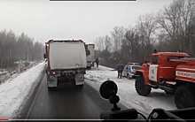 В Пензе сразу несколько большегрузов попали в массовое ДТП