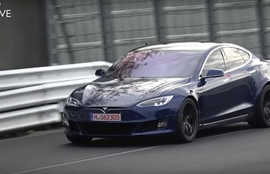 Tesla тестирует обновленный седан Model S
