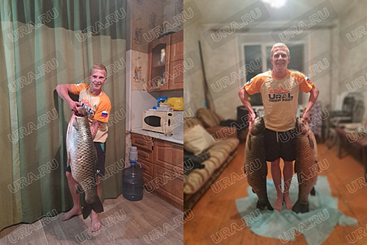 Свердловчанин поймал две рыбы по 18 и 19 килограммов