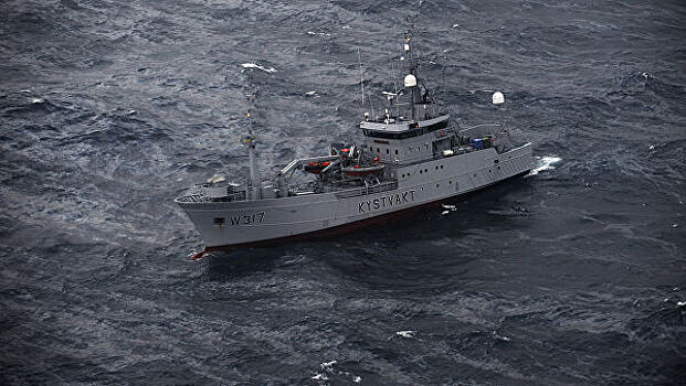 Российское судно перевернулось в Норвегии