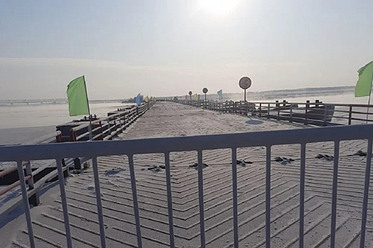 ЕАО и Китай связала ледовая переправа через Амур