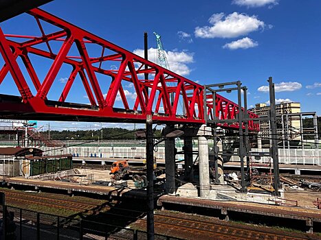 В Видном практически завершили строительство перехода над железной дорогой у платформы Расторгуево