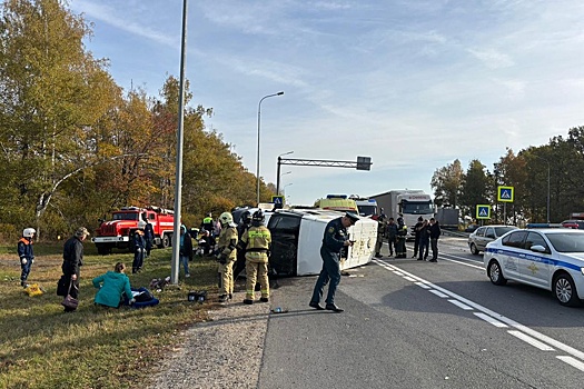 В Чувашской республике 13 человек пострадали в ДТП с самосвалом и маршруткой