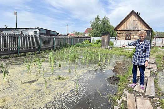 Жители омской деревни второй год пытаются разгадать тайну затопления их участков