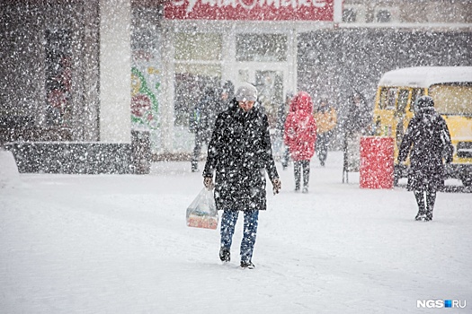 Ветрено и снежно: в Новосибирск придёт погода с резкими перепадами температуры