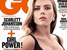 Скарлетт Йоханссон демонстрирует внушительное декольте на обложке GQ
