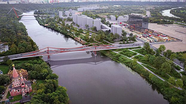 Готовность моста через Москву-реку в Мневниковской пойме составляет 25%