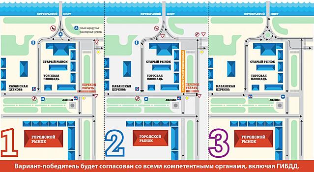 Три тысячи вологжан оставили свой голос за вариант развязки у Октябрьского моста