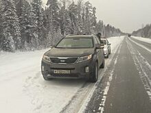 Тюменские полицейские спасли замерзавших водителя и двух его сыновей