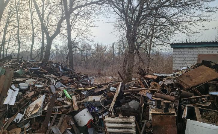 В Обояни Курской области убрали свалку лома черных металлов