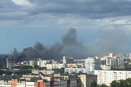 В центре Перми произошёл крупный пожар